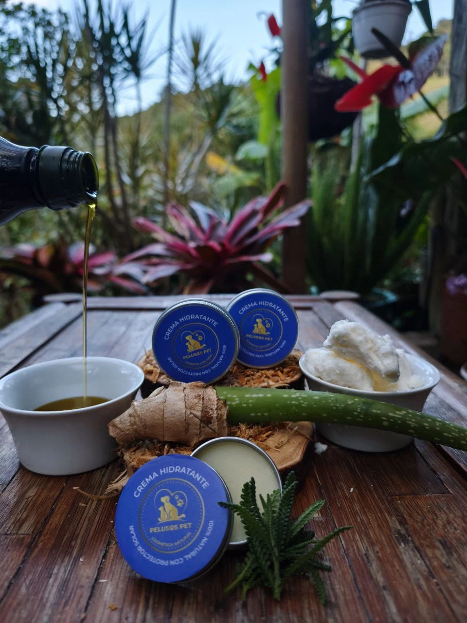 Crema hidratante con vitaminas A, E y F para mascotas